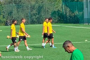 Sport - Calcio - Viterbese - Il primo allenamento di Francesco Salandria