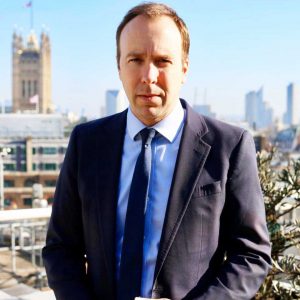 Il ministro della salute inglese Matt Hancock
