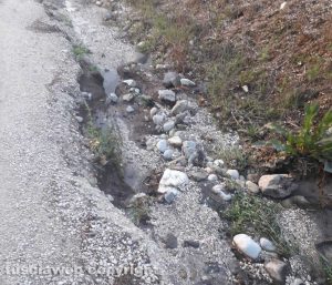 Viterbo - Le condizioni in cui versa strada Salemme