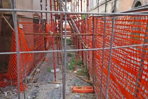 Viterbo - Una delle impalcature