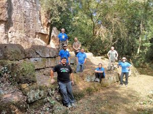 Le aree ripulite sulla Via Amerina