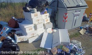 Viterbo - L'isola ecologica in strada Rinaldone