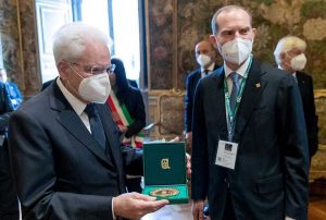 Sergio Mattarella e Massimiliano Giansanti