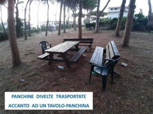 Tarquinia - Vandali in azione alla pinetina