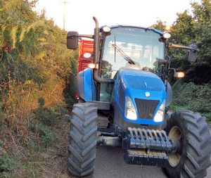 Il passaggio di un trattore