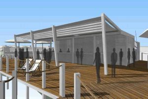 Tarquinia - I progetti per il lido - Lo stabilimento balneare