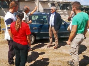 Viterbo - Tromba d'aria - Il sindaco Arena nelle aziende colpite