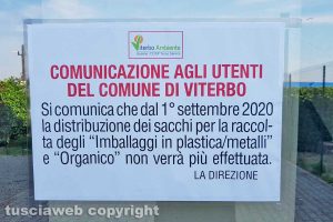 Il cartello di Viterbo ambiente