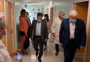 Acquapendente - Gli assessori regionali D'Amato e Troncarelli in visita all'ospedale