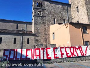 Viterbo - Santa Rosa 2020 - Striscione a San Sisto