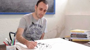 Il fumettista Zerocalcare