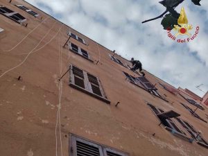 L'intervento dei vigili del fuoco