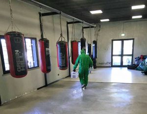 Coronavirus - La sanificazione alla palestra Next di Nepi