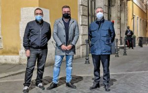 Roma - Gianluca Ferri, Andrea Angeli e Francesco Battistoni