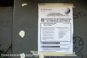 Viterbo - Il sopralluogo di e-distribuzione nel centro storico