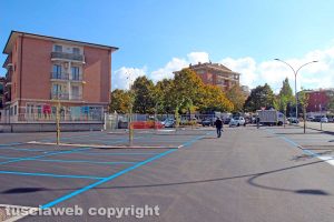 Viterbo - Il parcheggio di via Garbini