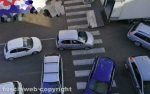 Viterbo - Il caos a viale Bruno Buozzi