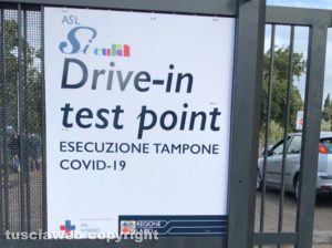 Coronavirus, operativo il nuovo drive-in al Riello