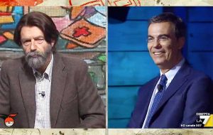 Neri Marcorè-Massimo Cacciari e Giovanni Floris