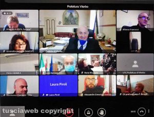 Viterbo - La riunione on line tra il prefetto e i dirigenti scolastici della Tuscia
