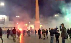 Roma - I disordini contro il coprifuoco anti-Covid