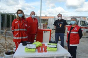 Volontari di World medical aid e del comitato di Tarquinia della Cri