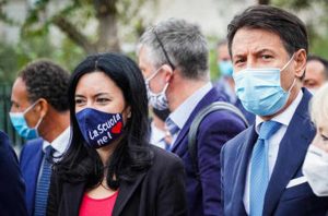 Lucia Azzolina e Giuseppe Conte