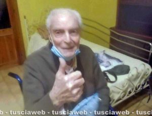Bagnoregio - Peppe Tarchi guarisce dal Covid a 100 anni