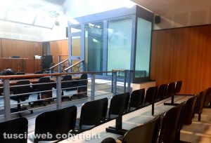 Tribunale - La "gabbia" degli imputati detenuti