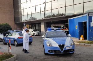 Terni - La polizia all'ospedale Santa Maria
