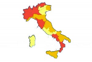 Campania e Toscana zone rosse
