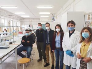Tarquinia - Il direttore di Coldiretti di Viterbo Elvino Pasquali in visita all'istituto agrario