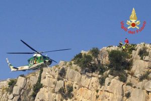 Gaeta - L'intervento dei vigili del fuoco