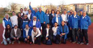 Atletica - Il gruppo Giudici gara Viterbo col sindaco Arena