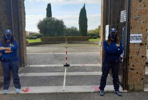 I controlli al cimitero di Tuscania
