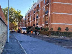 I lavori di asfaltatura del Comune