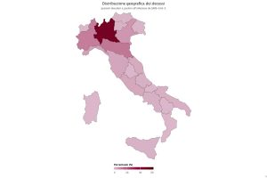 Coronavirus - Analisi Iss - Distribuzione geografica dei decessi
