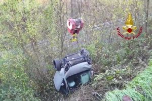 Montoggio - L'intervento dei vigili del fuoco