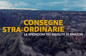 Civita di Bagnoregio nella comunicazione Amazon e Poste