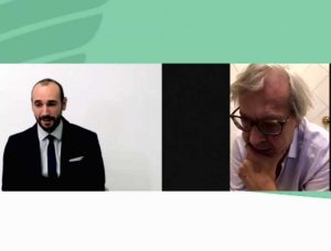 Raccolta differenziata - Vittorio Sgarbi in collegamento con la conferenza stampa