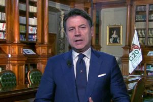 L'intervento in videoconferenza di Conte al G20