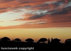 Il tramonto come in un dipinto