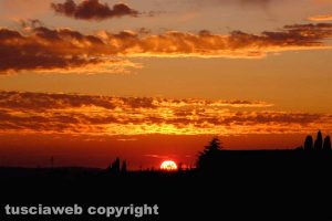 Viterbo - Tramonto a Ponte di Cetti