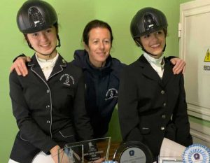 Sport - Ippica - Le atlete Sofia Pagliaro e Sofia Ferri con l’istruttrice Urszula Smolinska