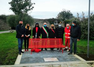 Nepi - L'inaugurazione della panchina rossa