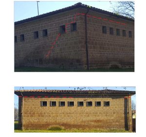 Vasanello - L'intervento agli spogliatoi dell'arena