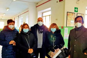 La visita dell'assessore D'Ubaldo e del sindaco Giuliani alle scuole