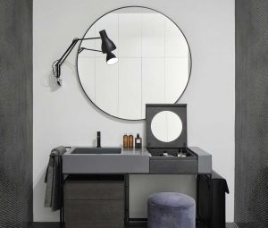Il lavabo Narciso-Cemento di Ceramica Cielo