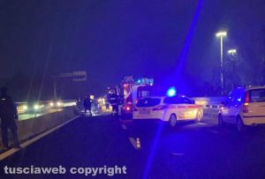 Viterbo - Incidente sulla Superstrada