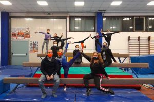 Sport - Atletica leggera - Il consigliere comunale Matteo Achilli con le atlete